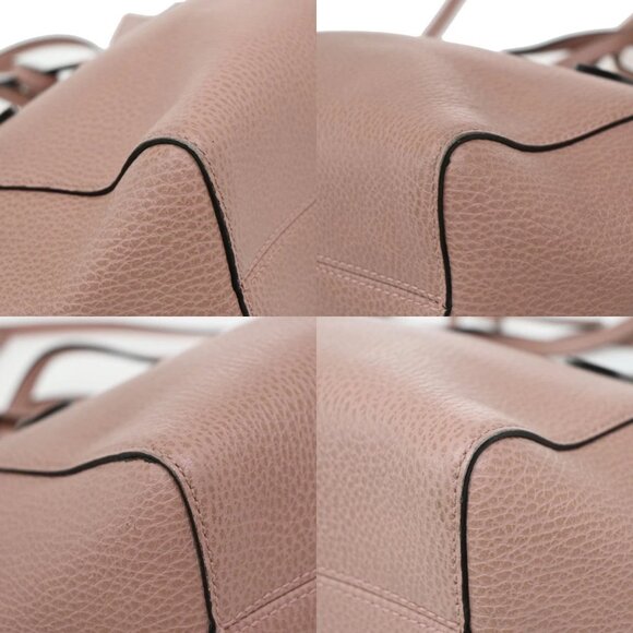 GUCCI Logo Swing Mini 2Way Shoulder Hand Bag Leather Pink GHW Italy 16KA851 - Picture 7 of 13